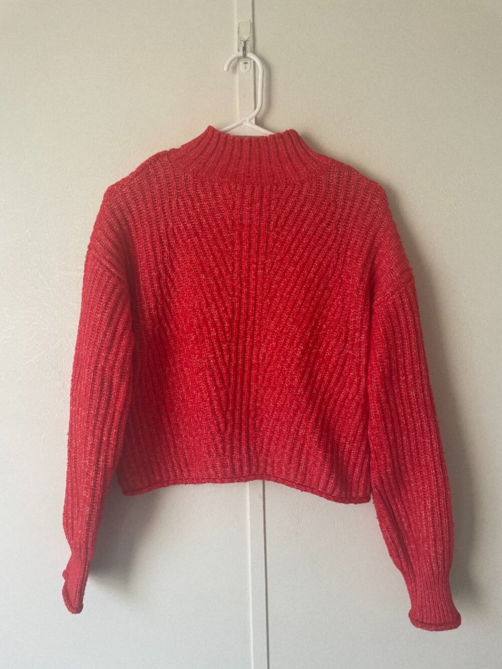 SO Soft Red Mock Neck Sweater